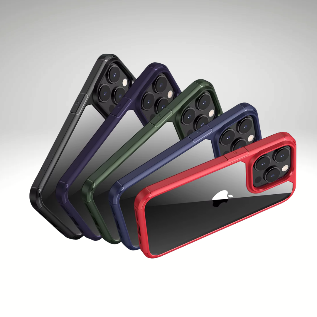 Transparent iPhone case with strong protective edges