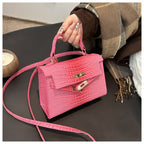 حقيبة جلد التمساح فخمة