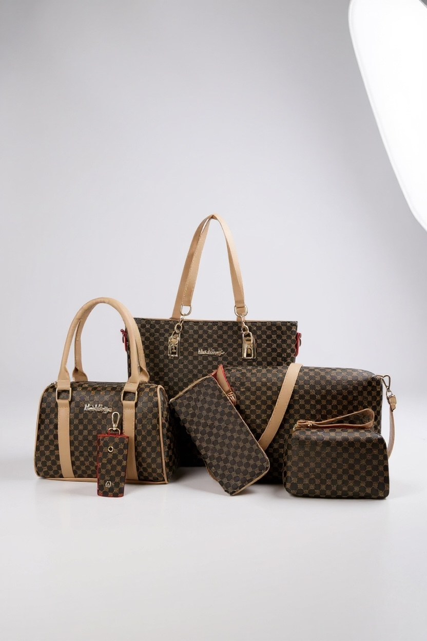 6 حقائب راقية مجموعه كامله بسعر واحد