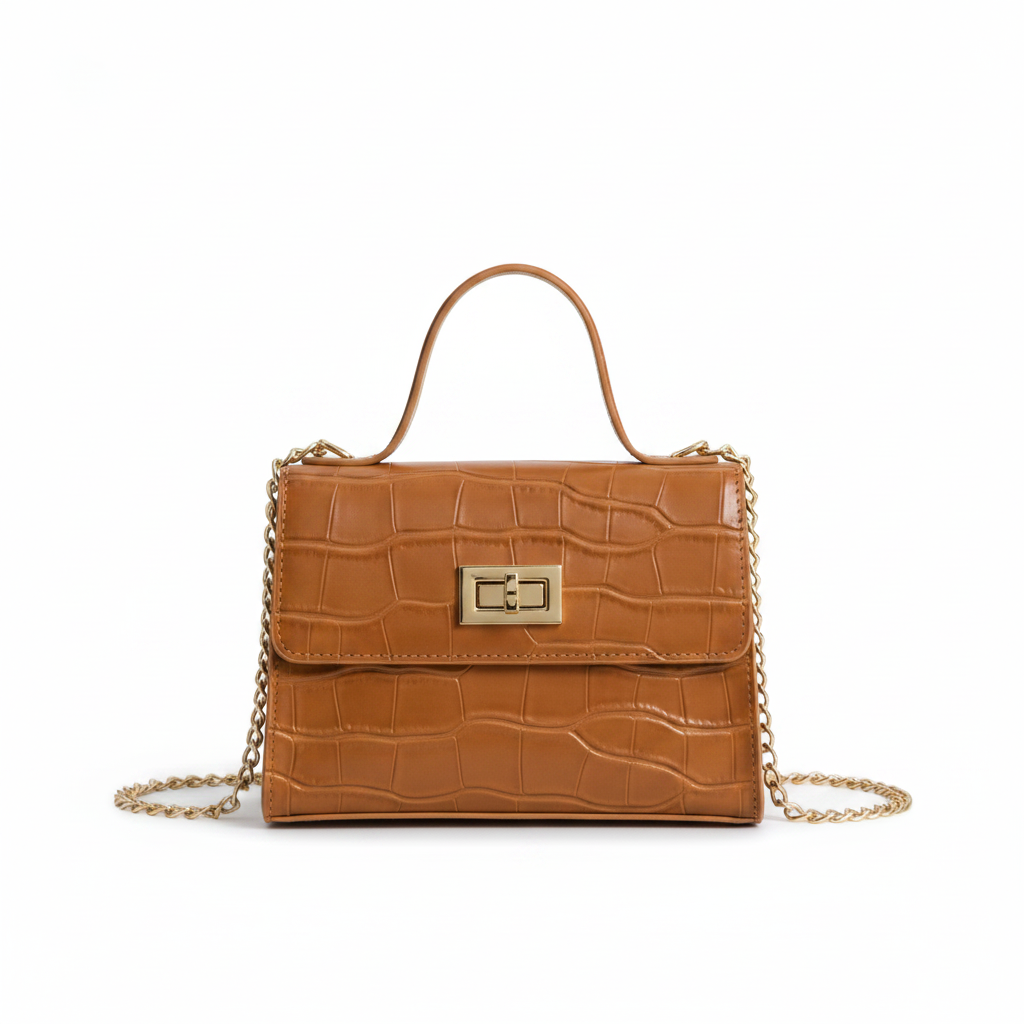 Women's small soft leather handbag
