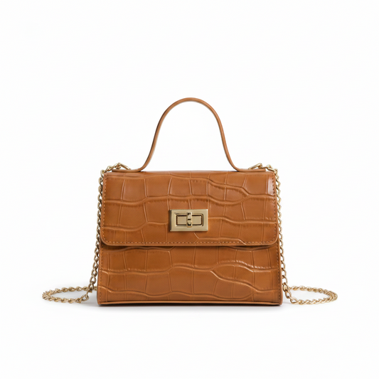 Women's small soft leather handbag