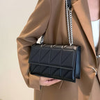 حقيبة فخمة جلد متوسطه الحجم