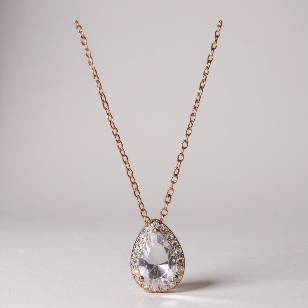 سلسلة ميزيكا الدمعة مطلية ذهب تركي عيار 18ك