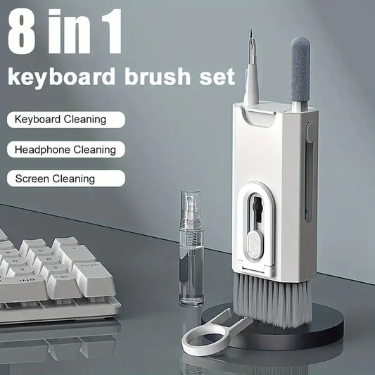 8 IN 1 Computer Keyboard Cleaning Brush Kit Electronics Cleaner Kit Earphone Pen Headset Cleaning Tools For Airpod Pro 3 2 1
