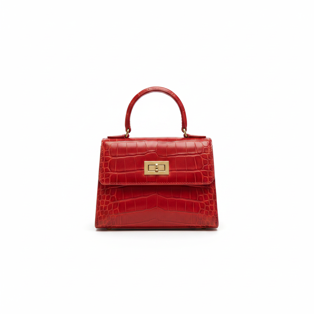 Women's small soft leather handbag