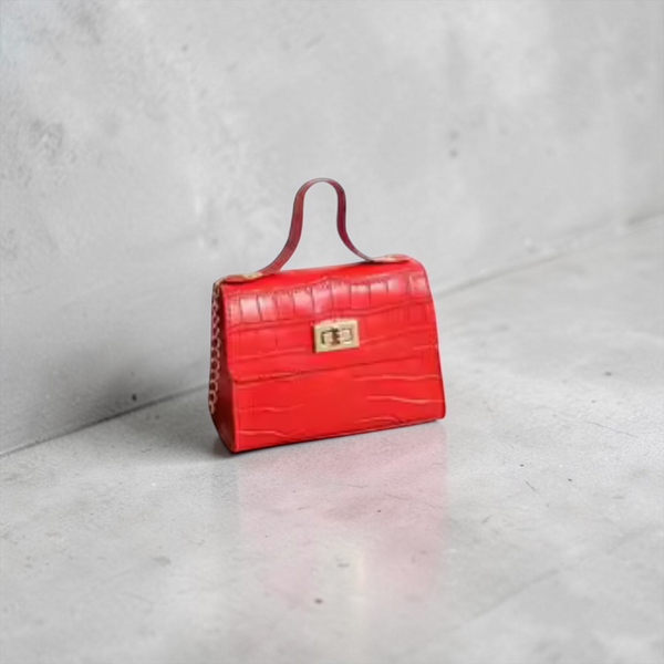 Women's small soft leather handbag