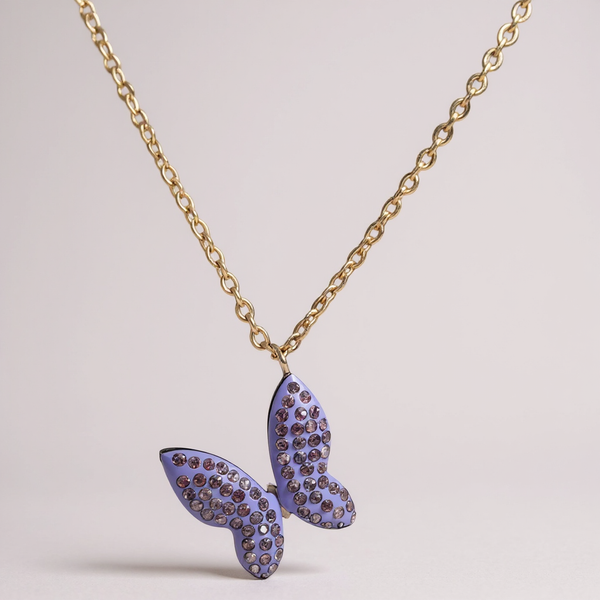 Gold plated butterfly chain