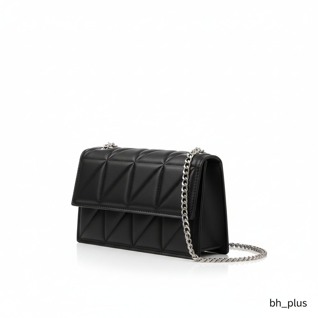 حقيبة فخمة جلد متوسطه الحجم