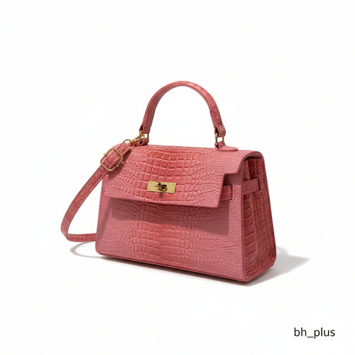 حقيبة جلد التمساح فخمة