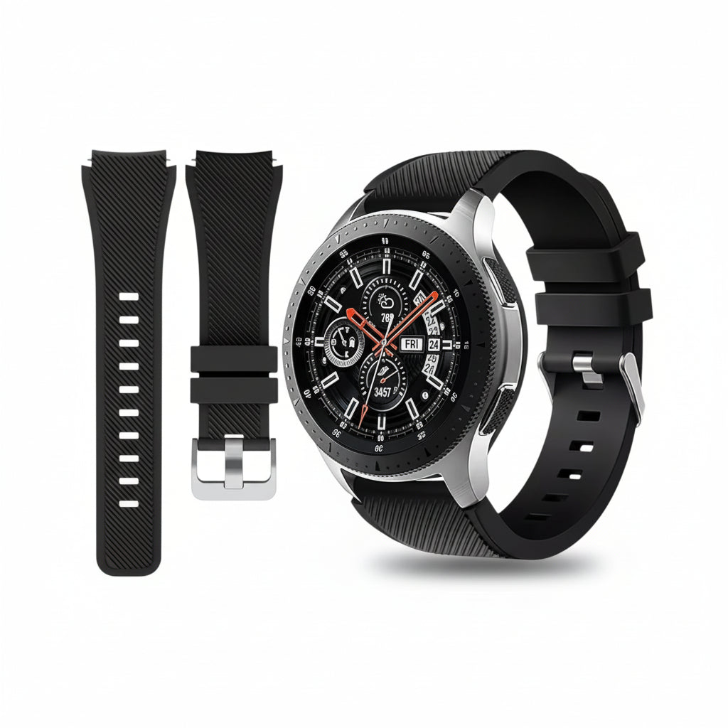 سوار سيليكون كورريا ساعة سامسونج غالاكسي ، 20 ، 22 لـ 7.5 ، 4 ، 5 برو ، 6 كلاسيك ، ترس s3 ، 40 ، 44 ، ساعة هاوي جي تي ، 2 ، حزام 3 ، 4