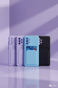 Shockproof Card Slot Case Pouch Phone Case for Samsung Galaxy A51 A52 A53 A55 for Samsung A71 A72 A82 Soft Silicone Wallet Back Cover