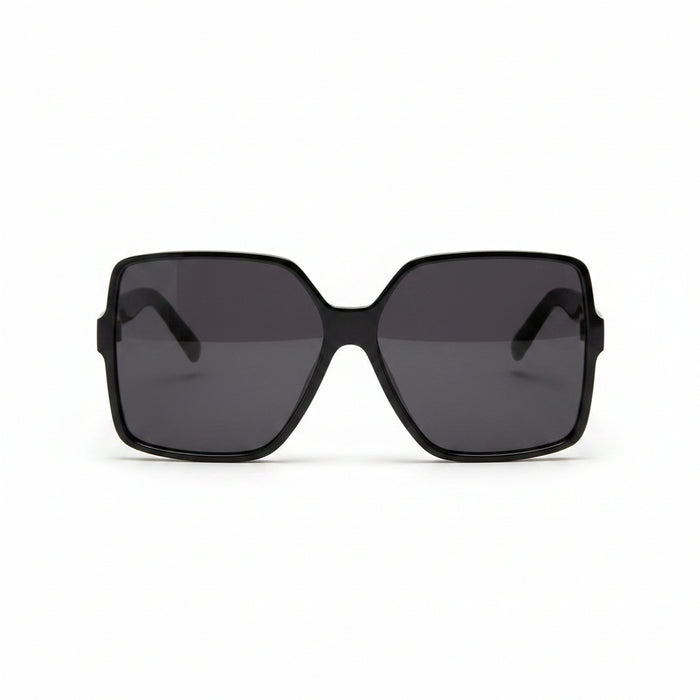 www.bhplus.shop black oversized square frame sunglasses with dark lenses.