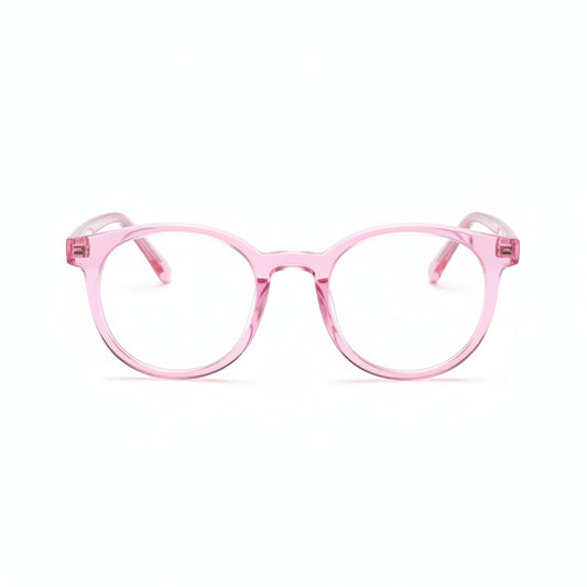 www.bhplus.shop pink round frame computer glasses for blue light protection