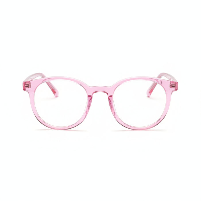 www.bhplus.shop pink round frame computer glasses for blue light protection