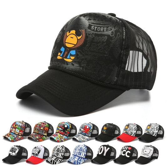 Children Cap Adult Baseball Cap Hat Cartoon Animation design Hat shade Spring Autumn Cap Hip Hop Fitted Cap Hats For child kid