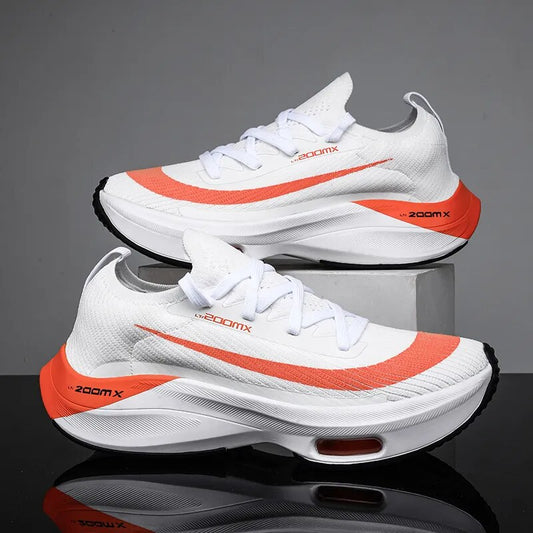 Unisex Sneakers Fashion Men Sneakers Lace Up Round Toe Cushioning Running Shoes Woman Trainer Race Breathable Couple Tenis Shose